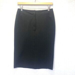 Vintage 90s Chaiken and Capone Black Pencil Skirt Womens‎ 4 Stretch Knee USA